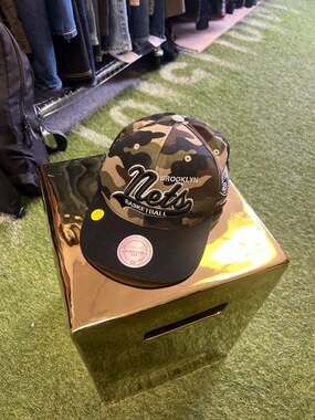 Brooklyn Nets Mitchell & Ness Camo Adjustable NBA Snapback Hat